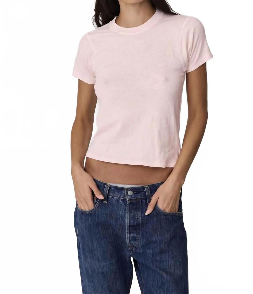 NEW ASHER amelia vintage tee in salsa rosa